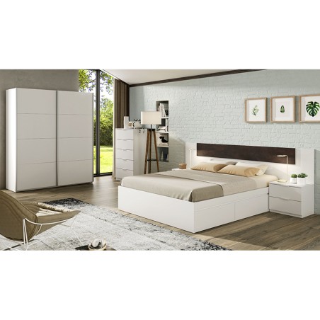 Armario 2 Puertas Correderas Blanco Artik
