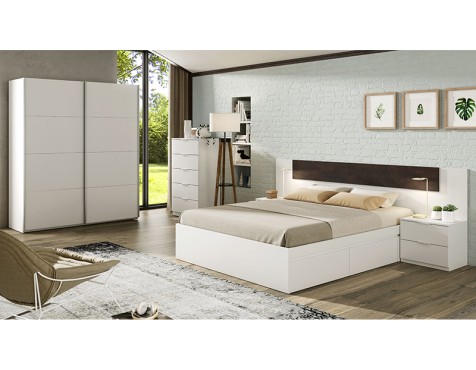 Armario 2 Puertas Correderas Blanco Artik