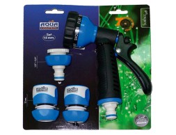 Pistola 7 Formas De Riego + Conectores