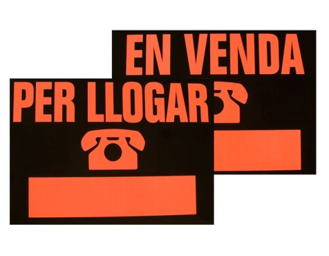 Cartel En Venda/Es Lloga