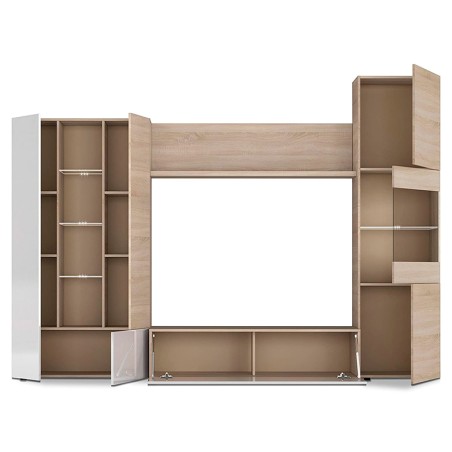 Mueble Salón Essential Roble Canadian Blanco
