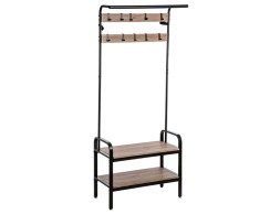  Colgador Jano Industrial Natural Y Negro