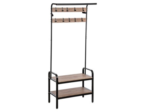  Colgador Jano Industrial Natural Y Negro