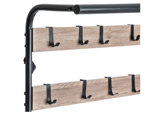  Colgador Jano Industrial Natural Y Negro