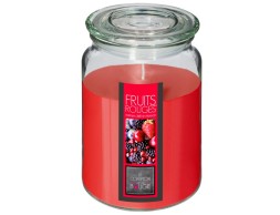 Espelma Pot De Vidre Fruits Vermells