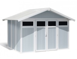 Caseta De Jardí En Resina Utility Gris Blau