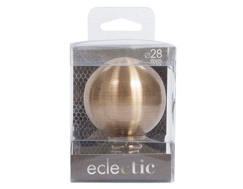 Terminal Cortina Esfera Bronce Eclectic