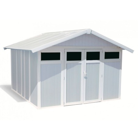 Caseta De Jardín En Resina Utility Gris Azul