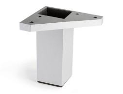 Pata Mueble Abs Cuadrada Aluminio 40X40X100Mm
