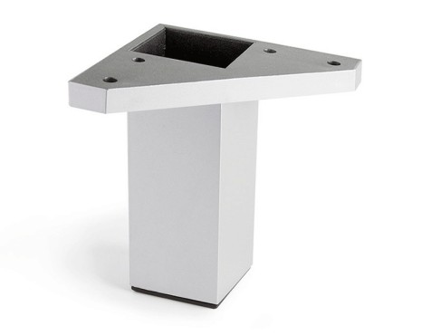 Pata Mueble Abs Cuadrada Aluminio 40X40X100Mm