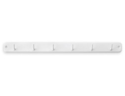 Colgador Cocina Atornillar 6 Ganchos Blanco