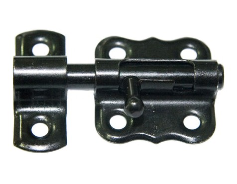 Cerrojo Simple Zincado Negro