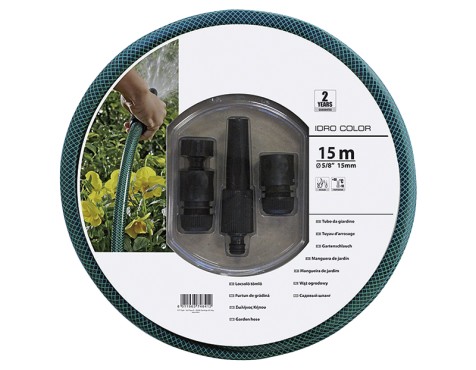 Manguera Riego Fitt Idro Color Con Accesorios