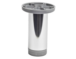 Pota Moble Alumini Rodona Regulable Crom Ø40X100Mm