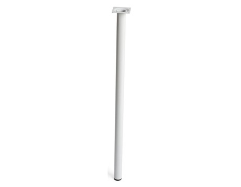 Pata Mesa Acero Redonda Blanca Ø30X800Mm