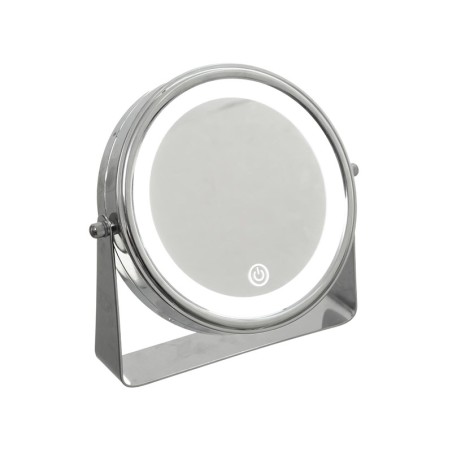 Espejo Aumento Con Led Cromado