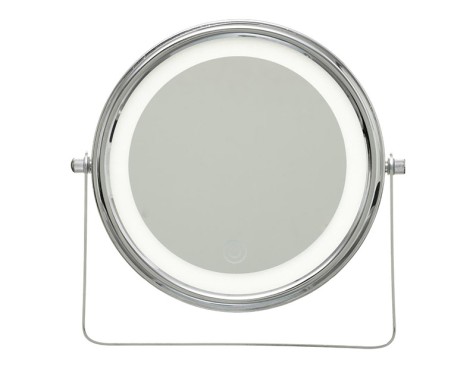 Espejo Aumento Con Led Cromado