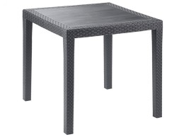 Mesa Jardín Cuadrada King Resina Antracita