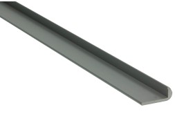 Perfil Redondeado Aluminio Anodizado Plata