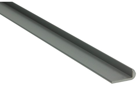 Perfil Redondeado Aluminio Anodizado Plata