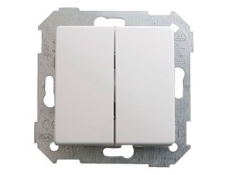 Interruptor Conmutador Doble Simon 82 Blanco