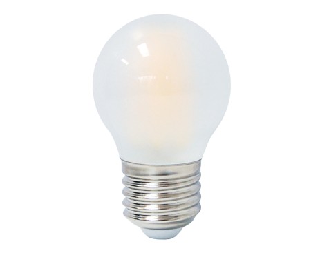 Bombilla Led Opal Filamentos Esférica Luz Cálida