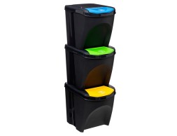 Set 3 Cubells De Reciclatge 25 Litres