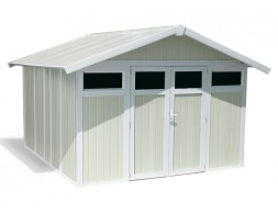Caseta De Jardín En Resina Utility Gris Verde
