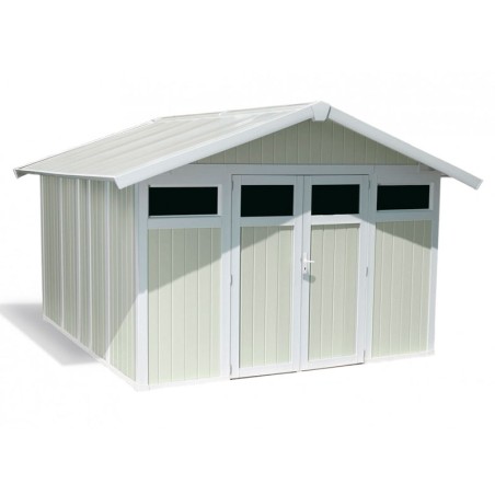 Caseta De Jardín En Resina Utility Gris Verde