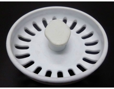 Tapón Y Rejilla Fregadero Pvc Blanco