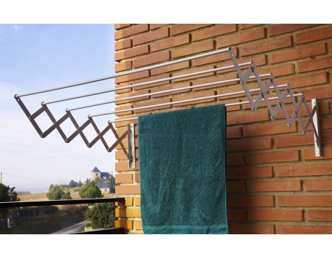 Tendedero Acordeón Ac-80 Aluminio