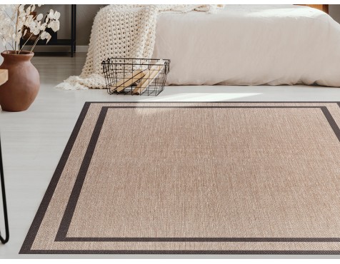 Alfombra Vinílica Living Deco Vinilo Marrón