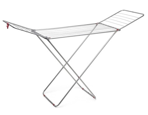 Tendedero Plegable Con Alas Plata