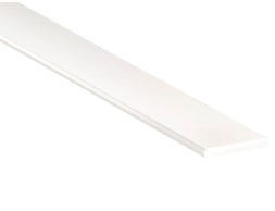 Perfil Plano Aluminio Blanco
