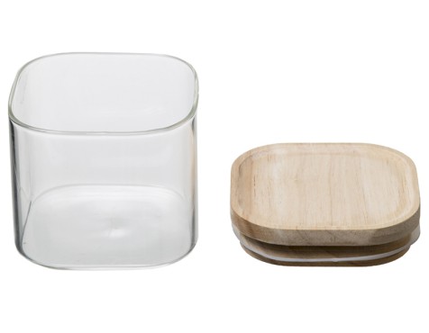 Pots De Vidre Apilables Amb Tapa (3un)