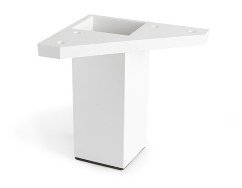 Pota Moble Abs Quadrada Blanca 40X40X100Mm