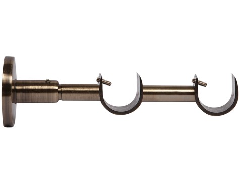 Soporte Doble Cortina Bronce Eclectic