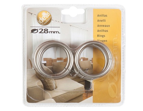 Anilla Gancho Cortina Plata Ideas 28 (8un)