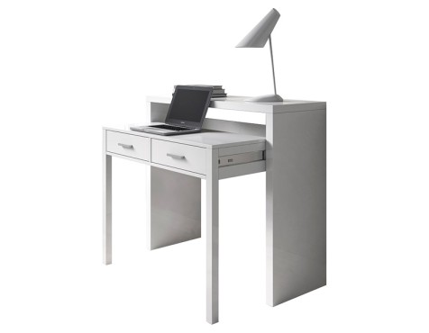 Escritorio Desplazable 2 Cajones Blanco Artik