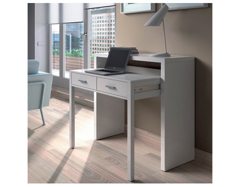 Escritorio Desplazable 2 Cajones Blanco Artik