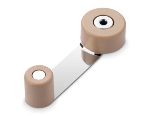 Tope Retenedor Giratorio Metálico Beige