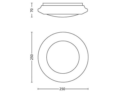 Plafón Led Philips Cinnabar Luz Cálida