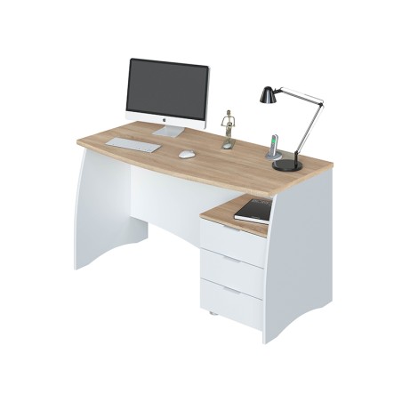 Escritorio Argon Roble Canadian Blanco Artik