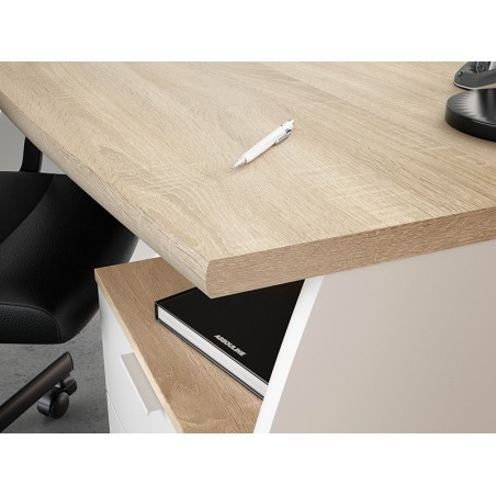 Escritorio Argon Roble Canadian Blanco Artik