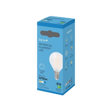 Bombilla Led Opal Filamentos Esférica Luz Fría