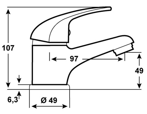 Aixeta Lavabo Monocomandament Piccolo