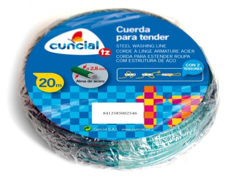  Cuerda Para Tender Ropa De Acero 20 Metros
