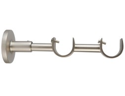 Soporte Doble Cortina Plata Eclectic