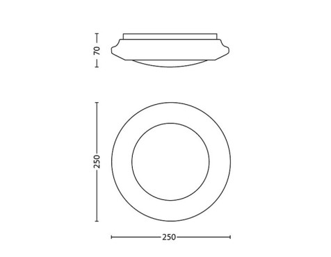 Plafó Led Philips Cinnabar Blanc Llum Freda