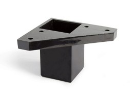 Pota Moble Abs Quadrada Negre 40X40X60Mm